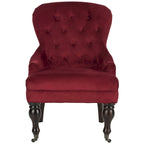 Petit fauteuil d'appoint capitonné