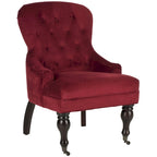 Petit fauteuil d'appoint capitonné
