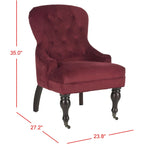 Petit fauteuil d'appoint capitonné
