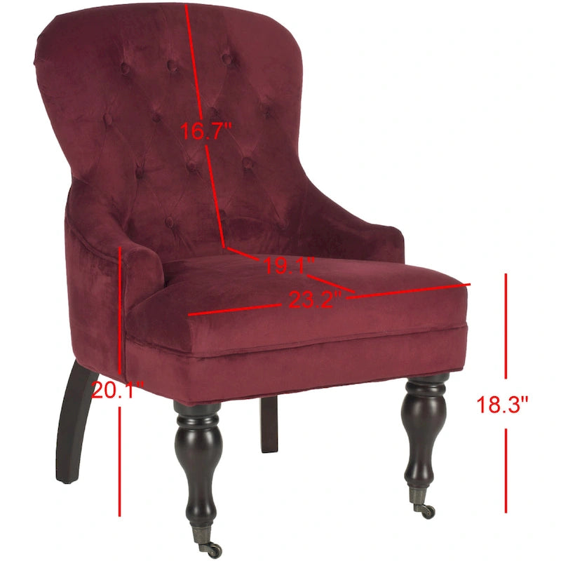 Petit fauteuil d'appoint capitonné