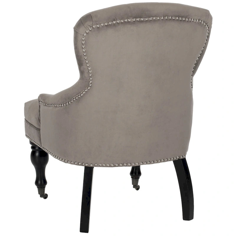 Petit fauteuil d'appoint capitonné