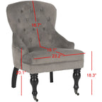 Petit fauteuil d'appoint capitonné