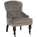 Petit fauteuil d'appoint capitonné