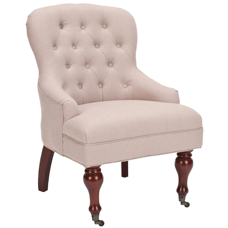 Petit fauteuil d'appoint capitonné