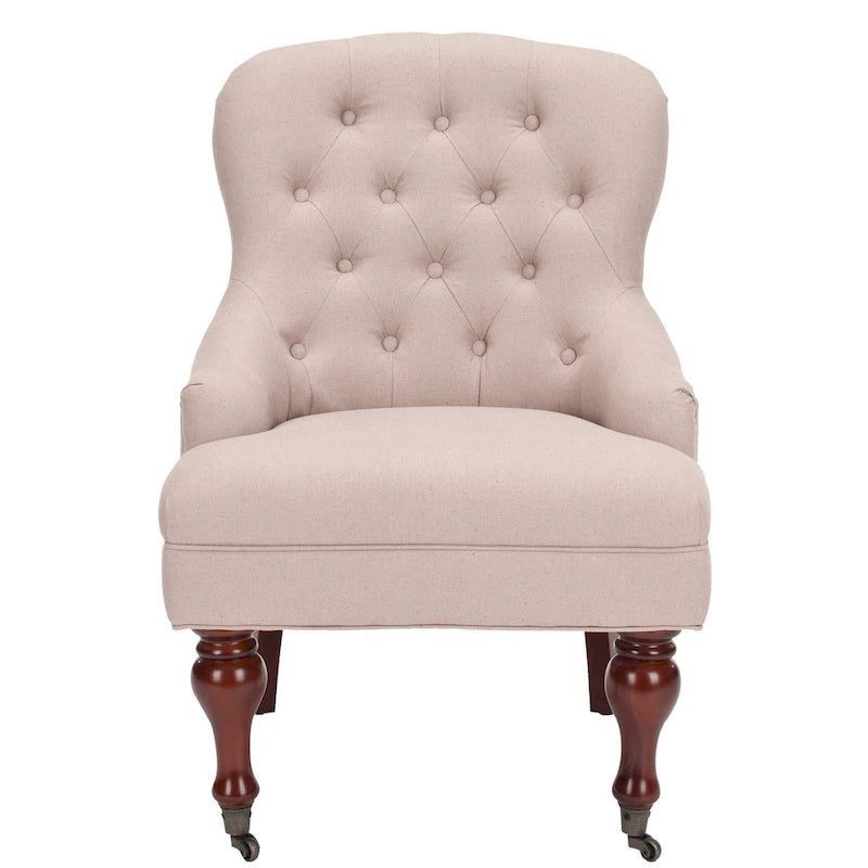 Petit fauteuil d'appoint capitonné