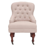 Petit fauteuil d'appoint capitonné