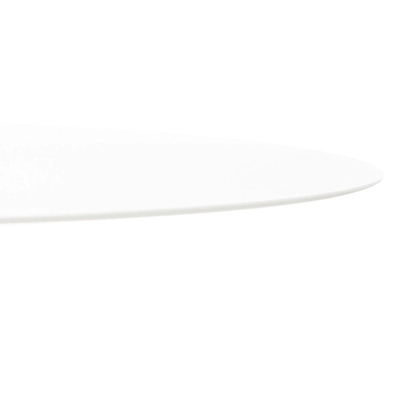 Table d'appoint ronde en forme de C avec cadre en métal doré