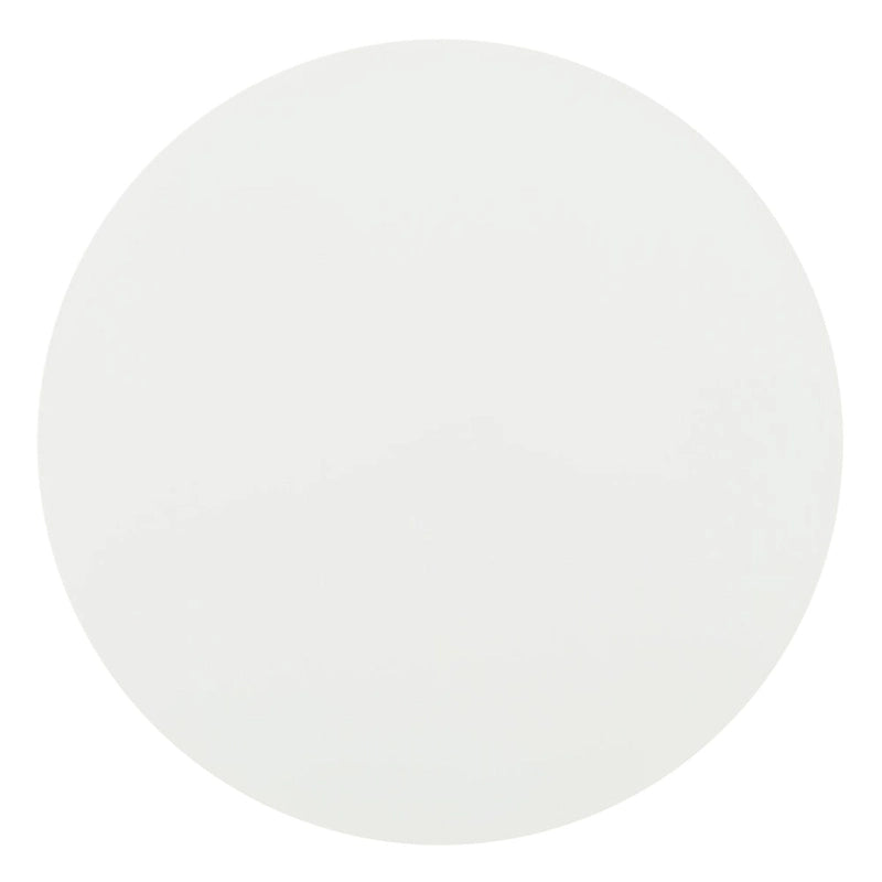 Table d'appoint ronde en forme de C avec cadre en métal doré