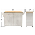 Meuble desserte de cuisine roulant avec plateau en bois et placard de rangement