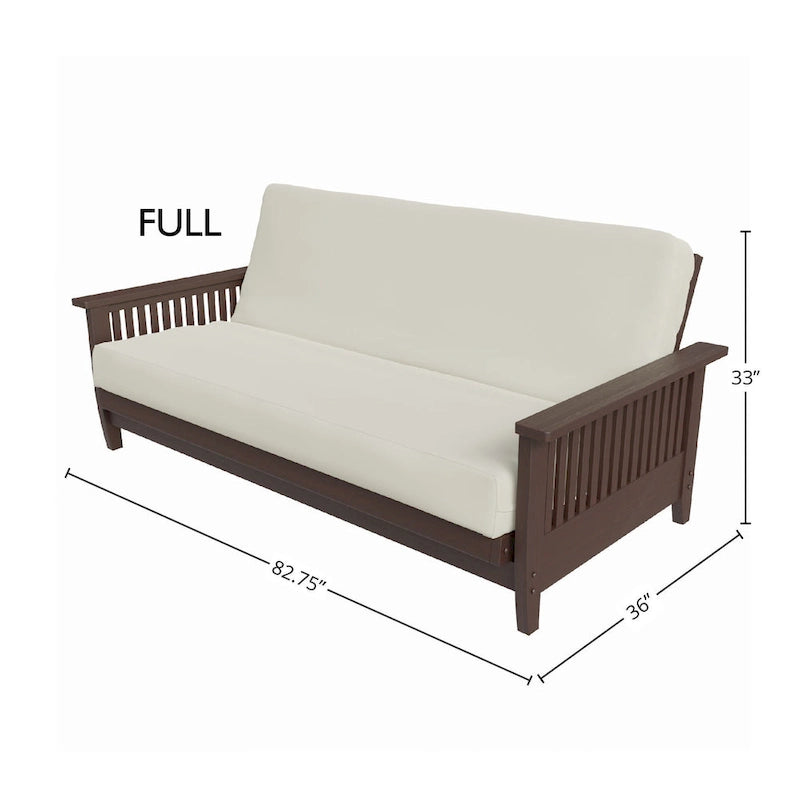 Cadre de futon pleine grandeur avec mécanisme de pliage compact