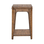 Table d'appoint avec plateau en bois et étagère inférieure