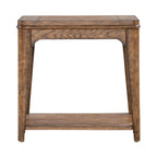 Table d'appoint avec plateau en bois et étagère inférieure