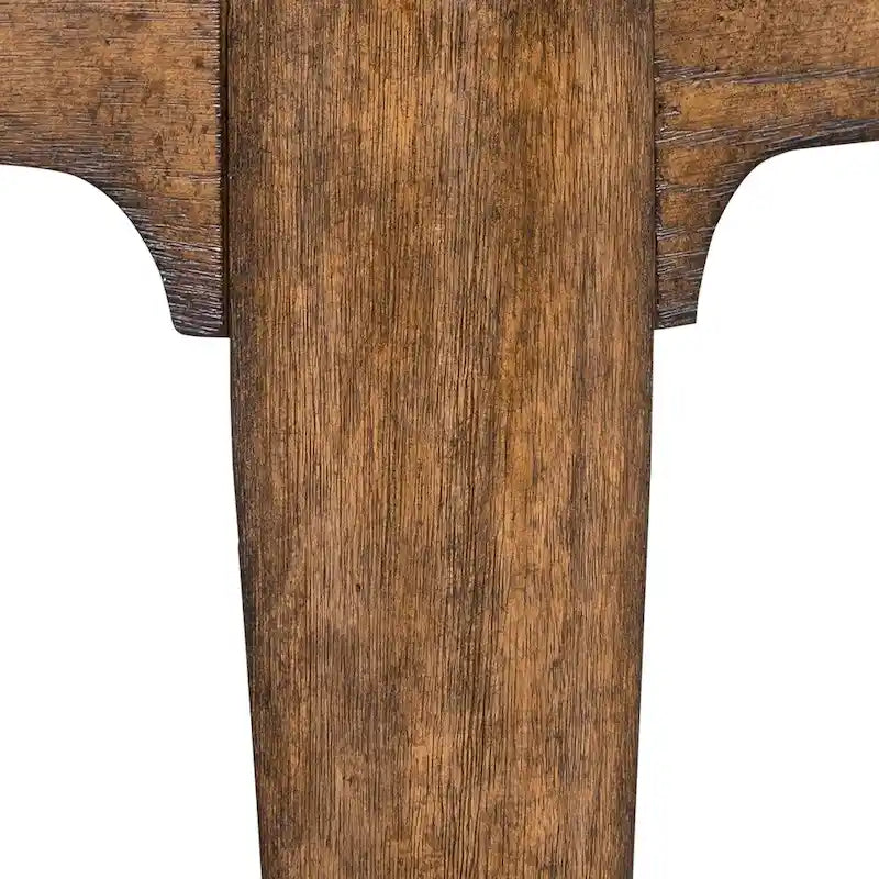 Table d'appoint avec plateau en bois et étagère inférieure