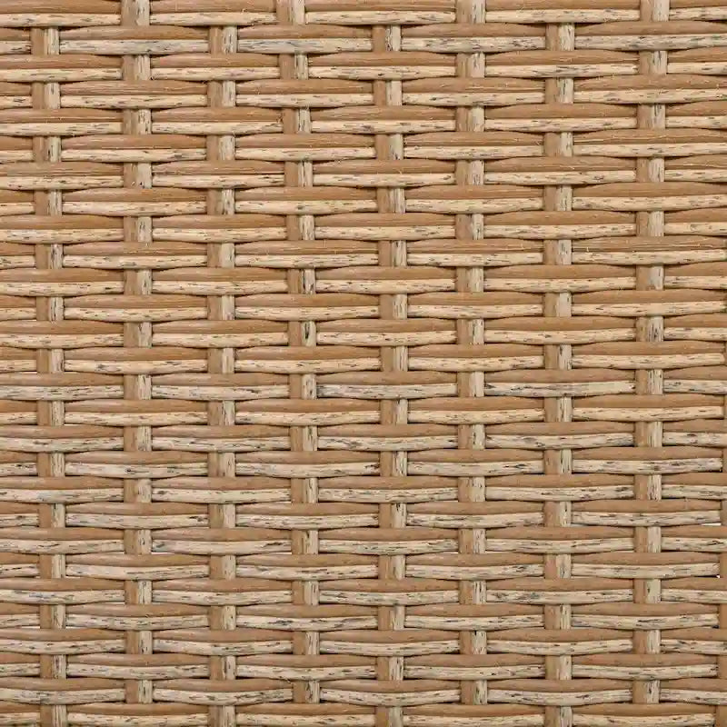 Chaise de Patio en Osier en Forme d'Œuf avec Pivotement à 360°, Base à Bascule et Coussins