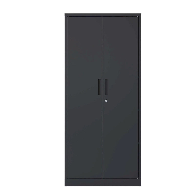 Armoire de rangement de garage en métal avec portes verrouillables et 3 étagères réglables