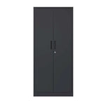 Armoire de rangement de garage en métal avec portes verrouillables et 3 étagères réglables