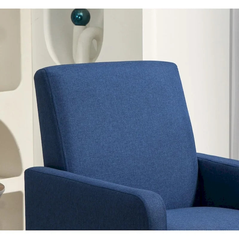 Fauteuil d'appoint avec structure en bois massif et assise rembourrée