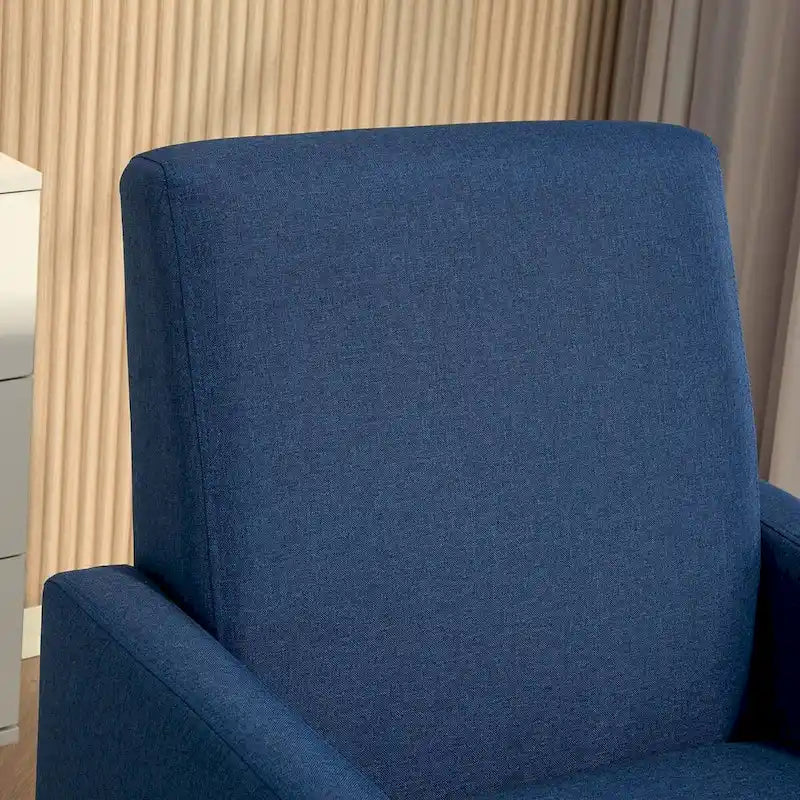 Fauteuil d'appoint avec structure en bois massif et assise rembourrée