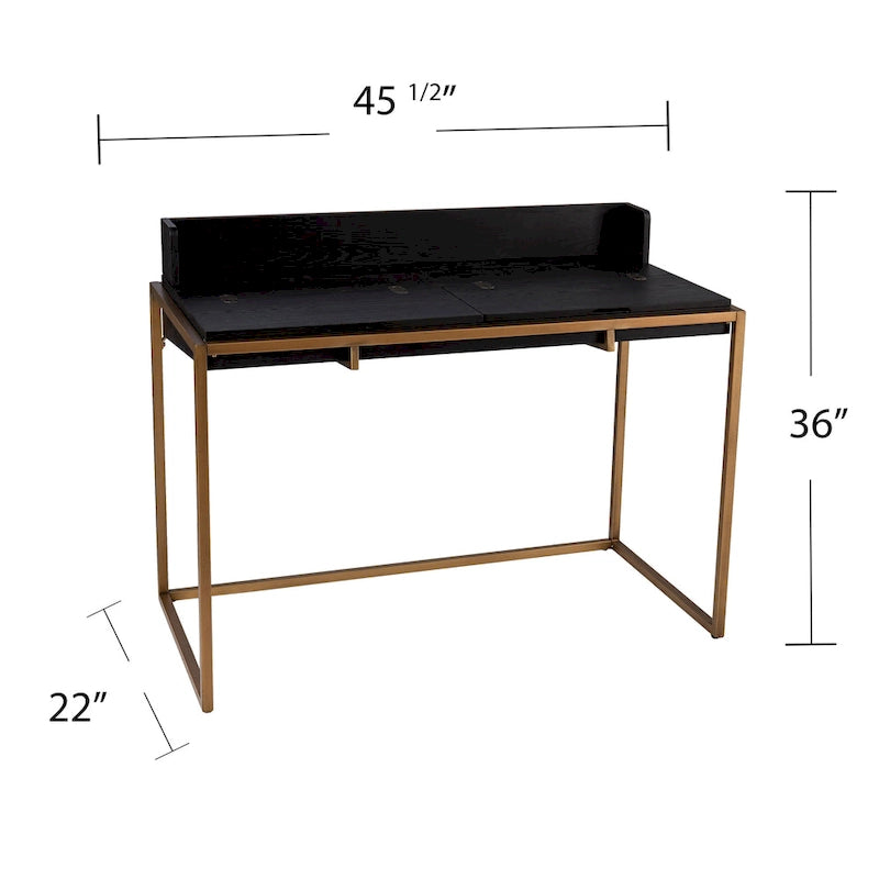 Bureau rabattable avec rangement